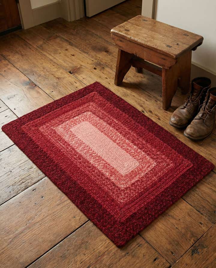 2' x 3' 1 Hand Braided Wool Rug