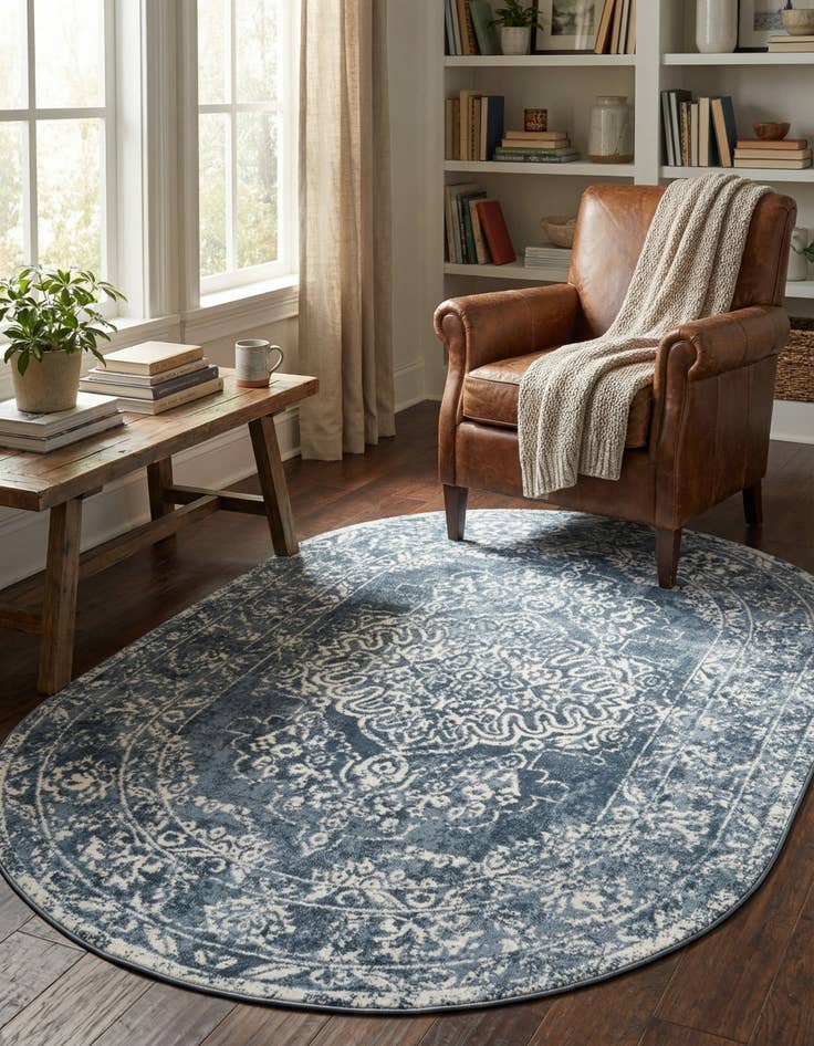Detail image of 5' 3 x 8' Oxford Oval Rug