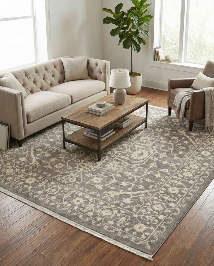 8' x 8' Modern Classical Square Rug