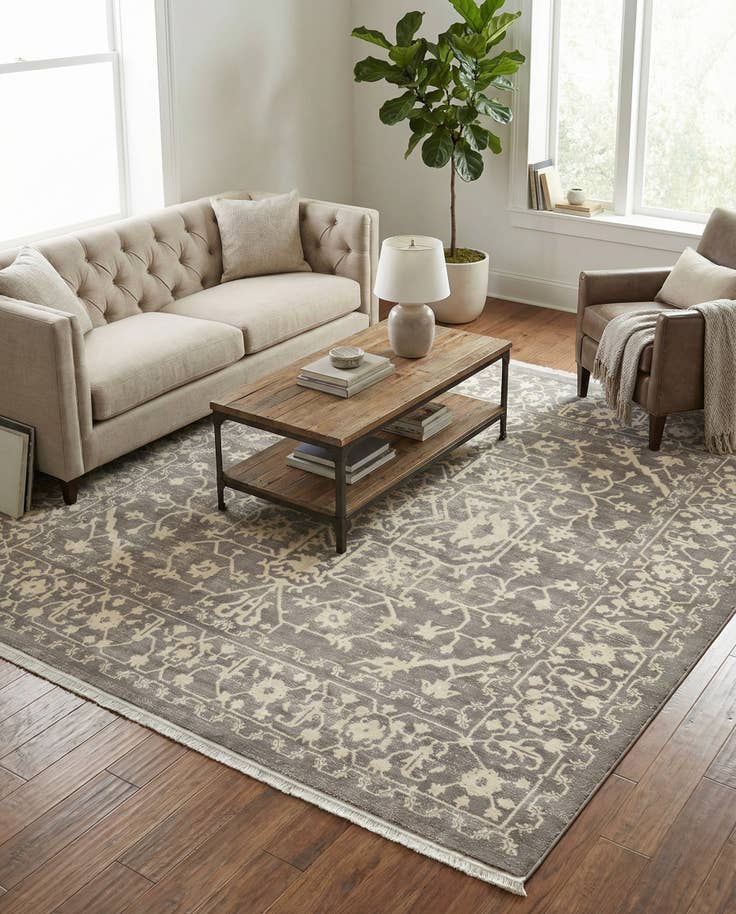 Detail image of 8' x 8' Modern Classical Square Rug