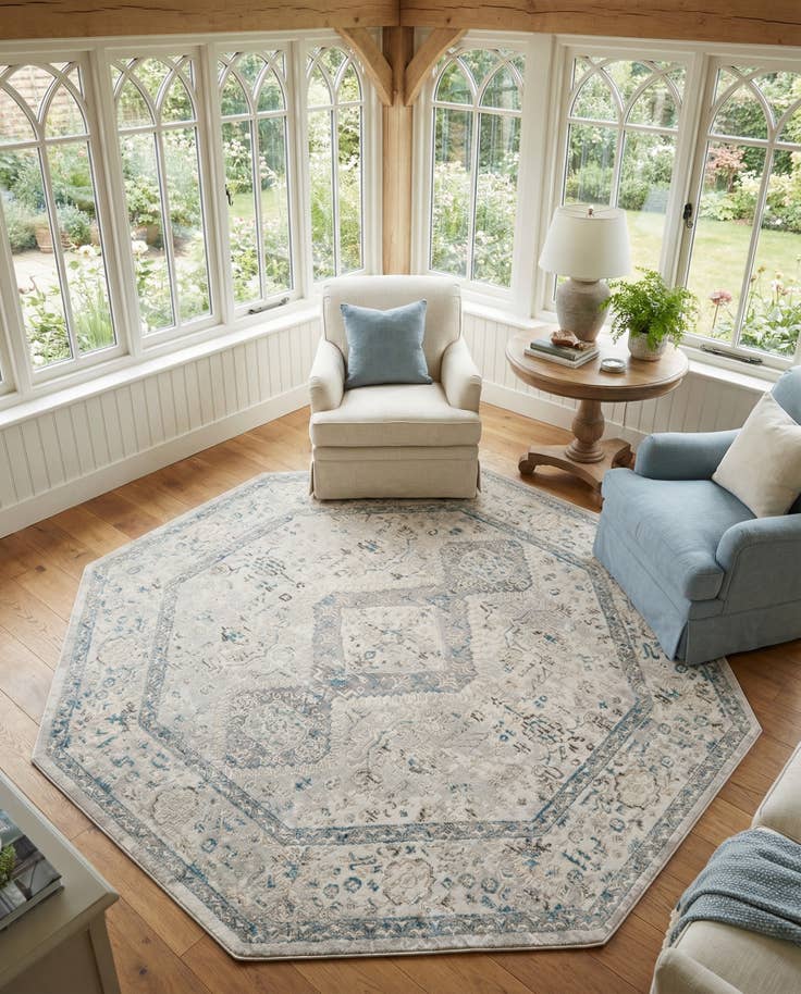 Detail image of 7' 10 x 7' 10 Finsbury Octagon Rug