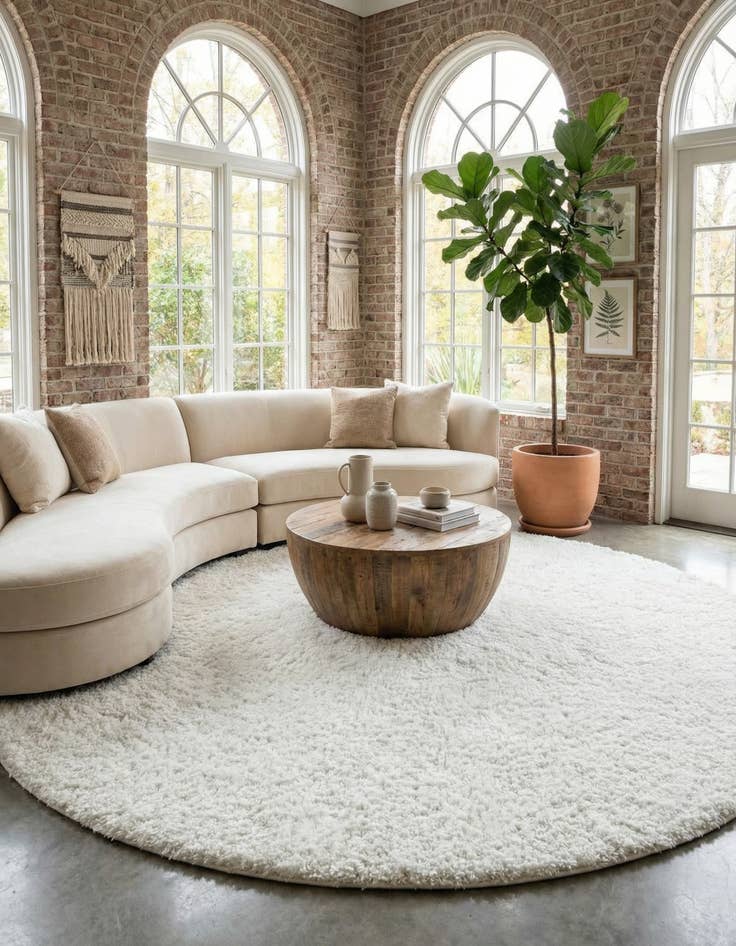 Detail image of 12' 4 x 12' 4 Everyday Shag Round Rug