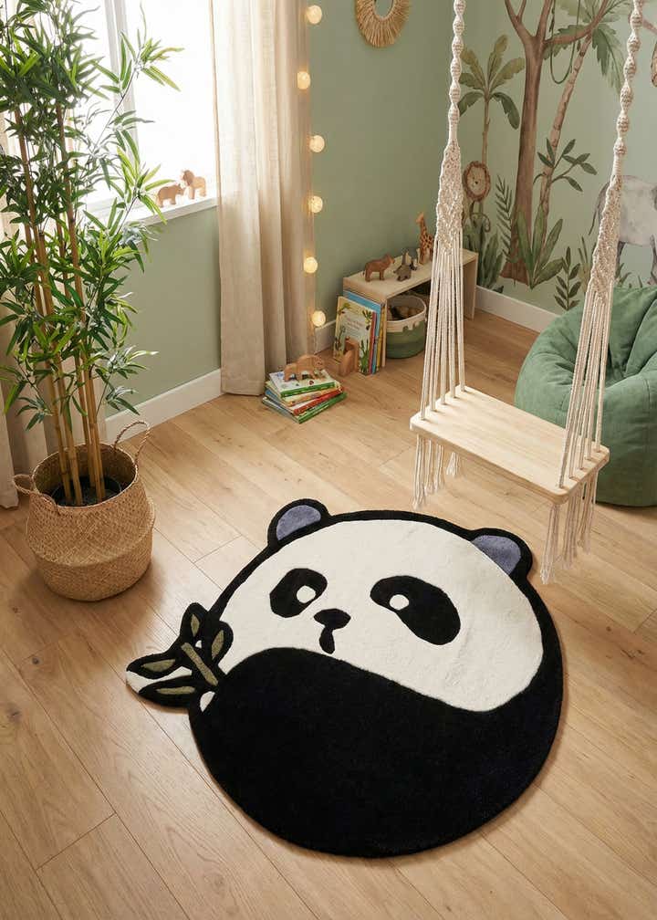 4' 1 x 4' 1 Playtime Kids Wool Freeform Rug