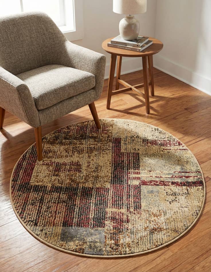 Detail image of  3' 3 x 3' 3 Saturn Round Rug