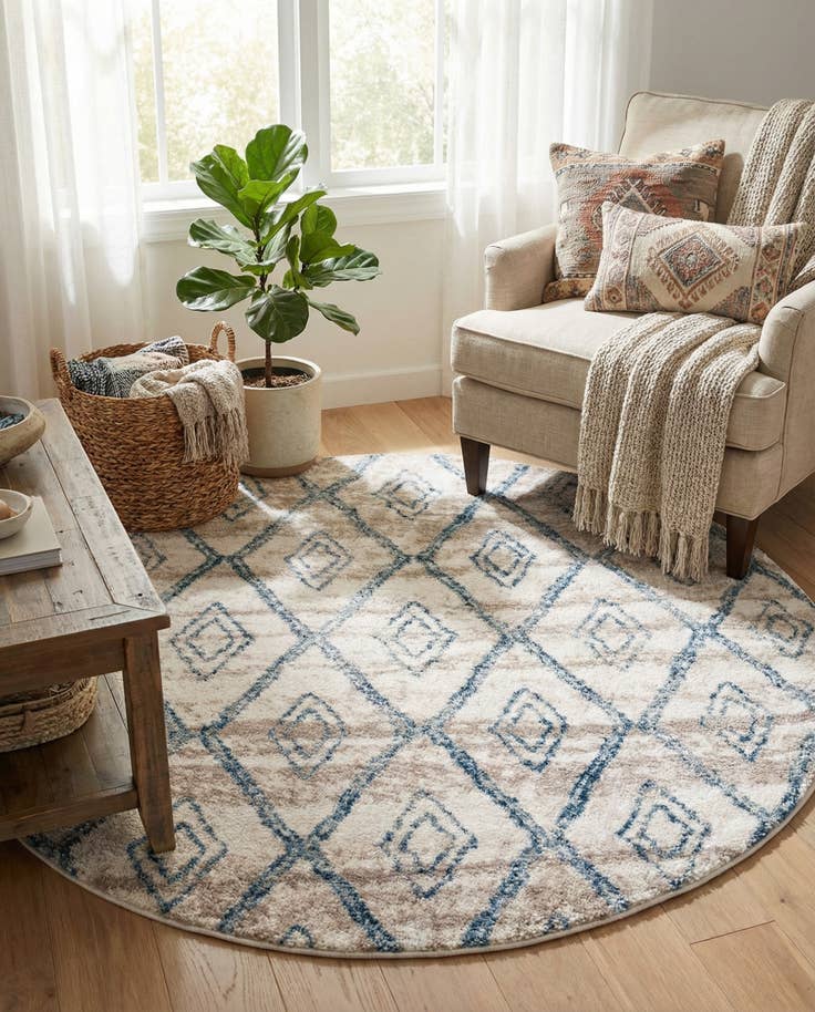 Detail image of 4' 7 x 4' 7 Artemis Round Rug