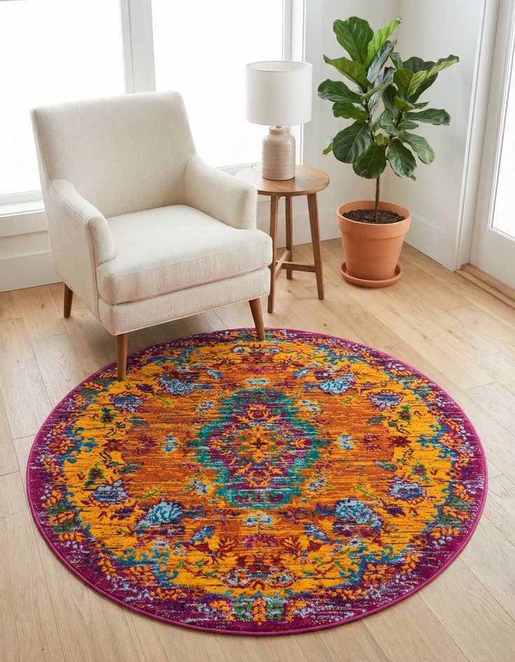 Detail image of 4' x 4' Calypso Round Rug