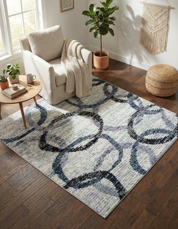 Ivory Tucson Square Rug