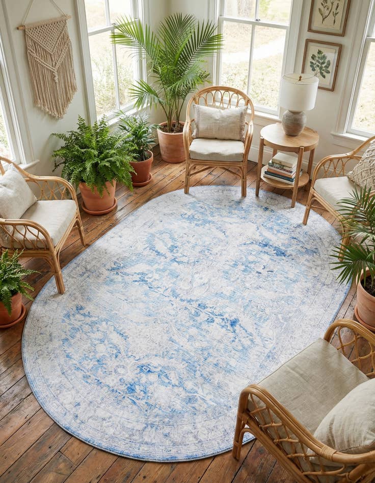 Detail image of 7' 6 x 10' 6 Timeless Oval Rug