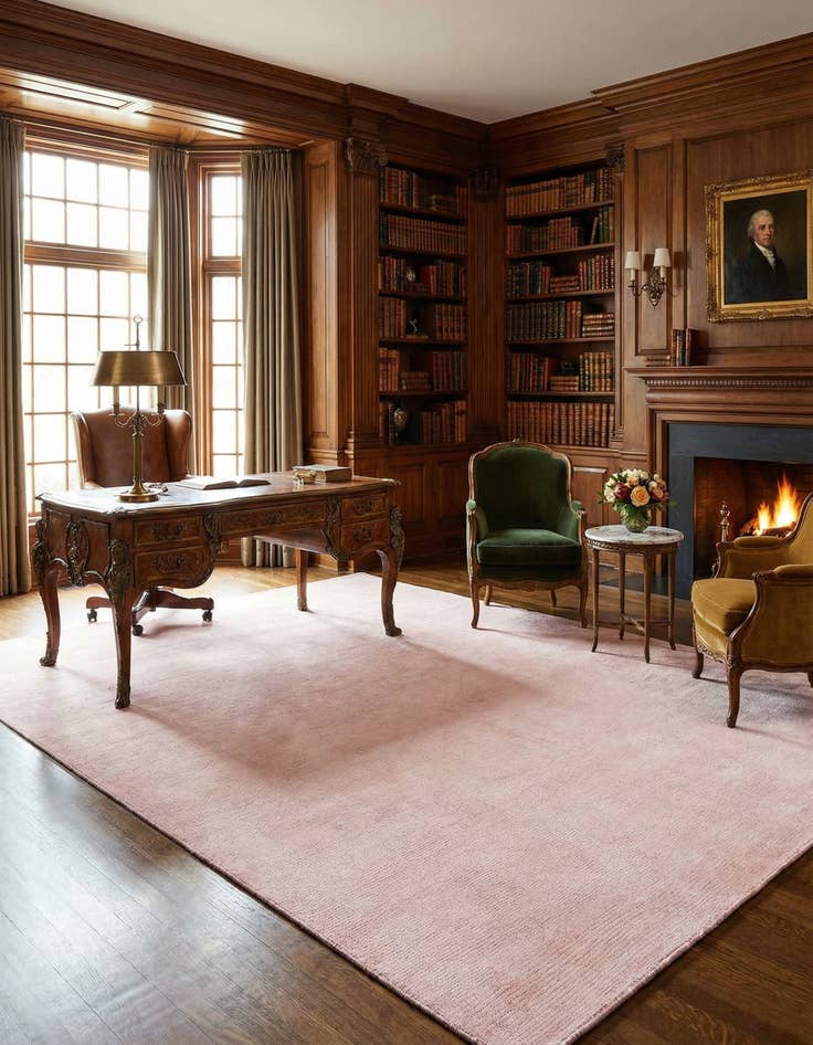 Detail image of 7' 10 x 10'  Hand Woven Jill Zarin English Manor Farmhouse Wool Rug