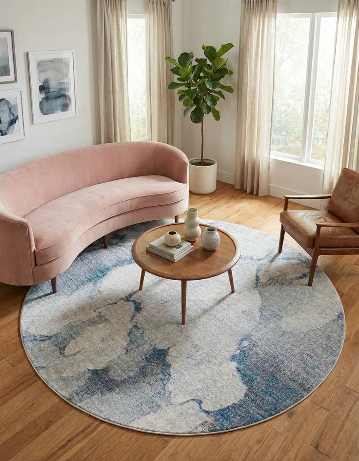 Detail image of 6' x 6' Andromeda Round Rug