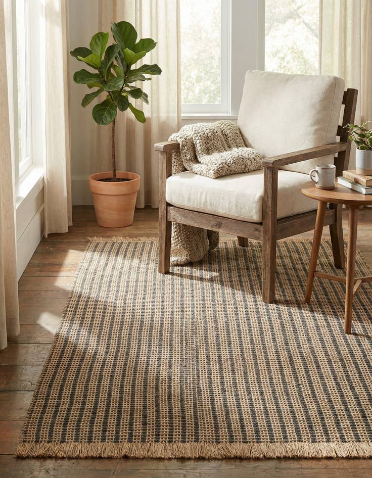 Detail image of 4' 1 x 6' 1 Cottage Farm Rug