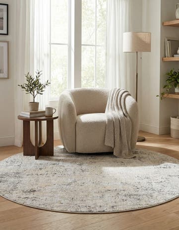 7' 10 x 7' 10 Caspian Round Rug