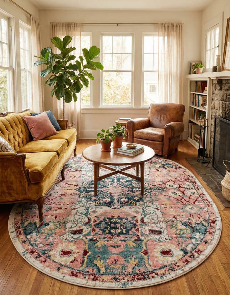 Detail image of 8' x 10' Charleston Oval Rug