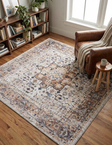7' 10 x 7' 10 Washable Yara Square Rug