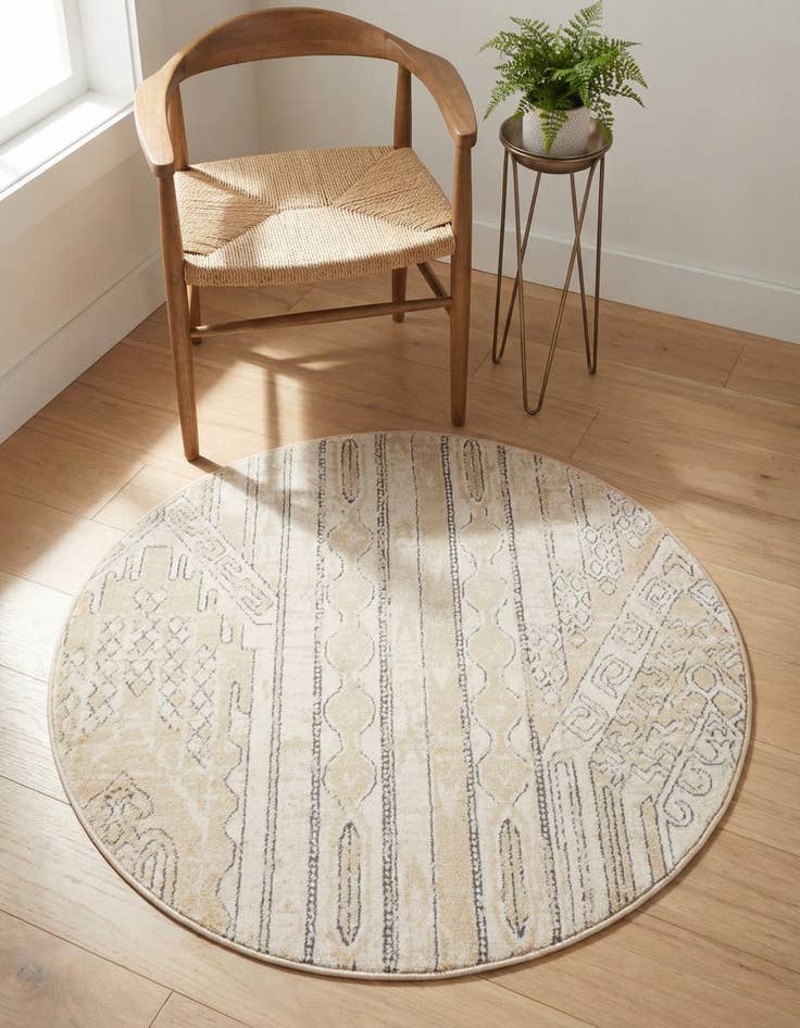 Detail image of 3' x 3' Oregon Round Rug