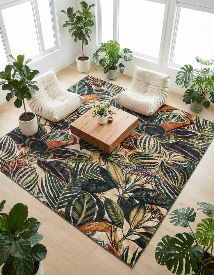 Detail image of 10' x 10' Blossom Square Rug