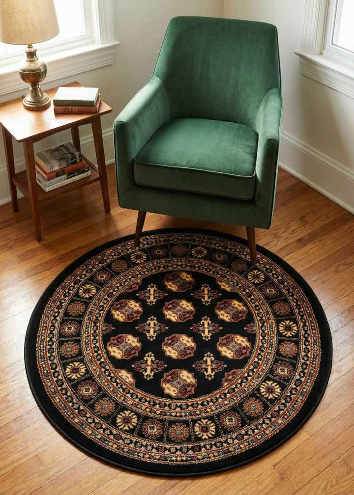 3' x 3' Bokhara Round Rug