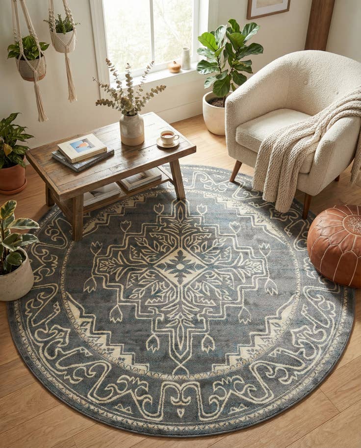 Detail image of 8' x 8' Delilah Round Rug