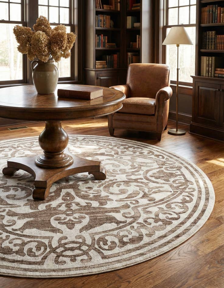 Detail image of 10' 8 x 10' 8 Hermitage Round Rug
