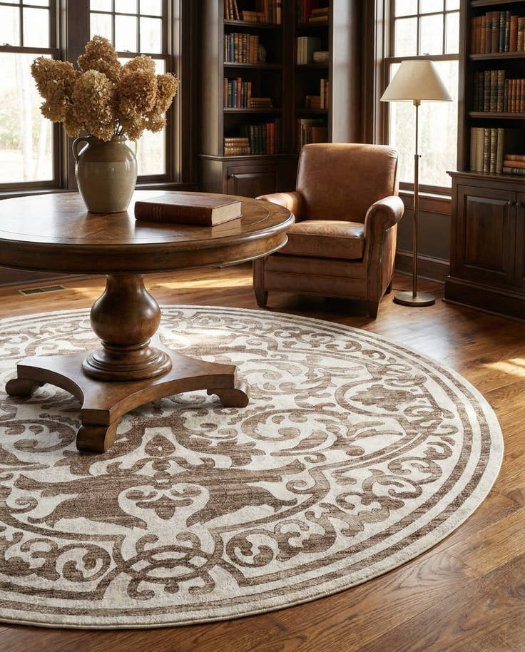 Detail image of 10' 8 x 10' 8 Hermitage Round Rug