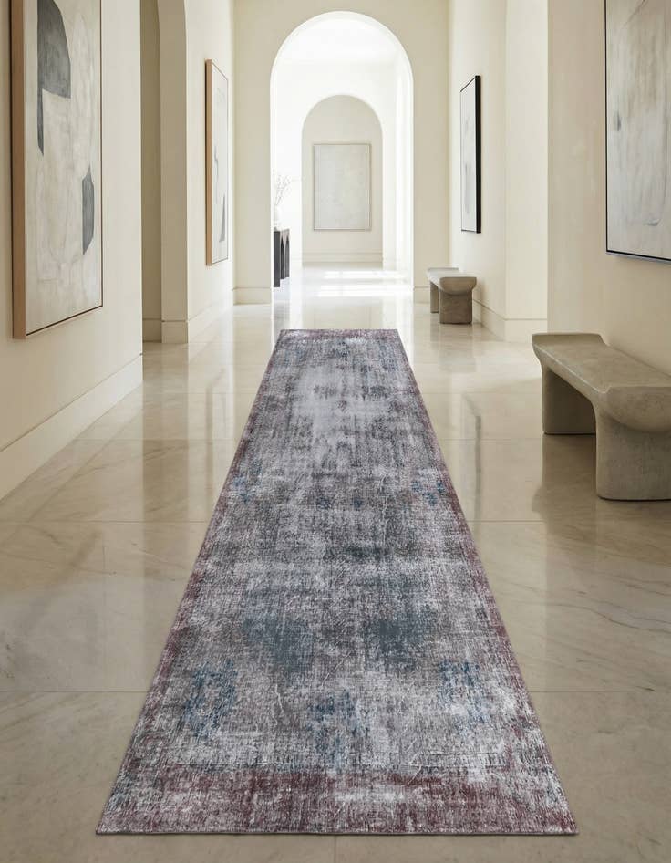 Detail image of 6' 7 x 10' Ultra Vintage Wool Runner Rug