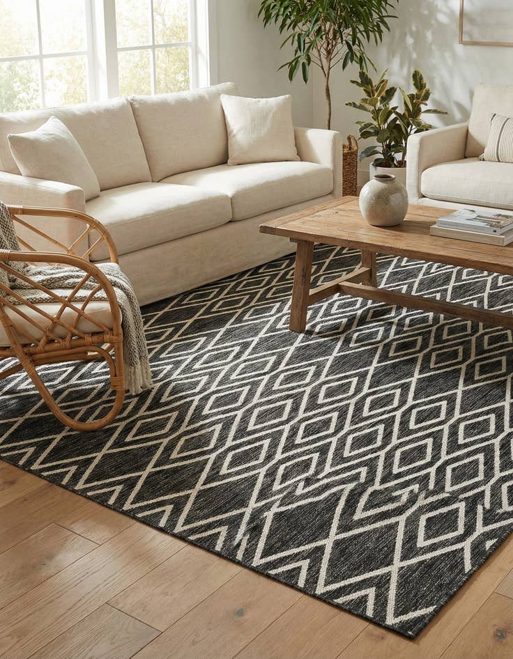 Detail image of 7' 10 x 7' 10 Washable Jill Zarin Turks and Caicos Indoor / Outdoor Square Rug