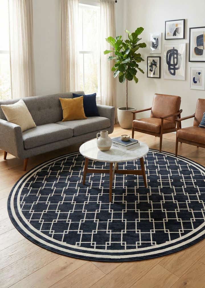 Jill Zarin 7' 10 x 7' 10 Metropolitan Uptown Round Rug