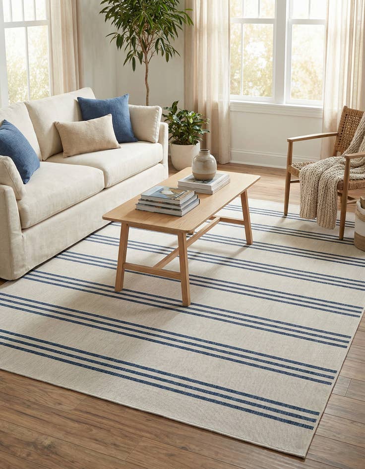 Detail image of 7' 10 x 7' 10 Washable Jill Zarin Anguilla Indoor / Outdoor Square Rug
