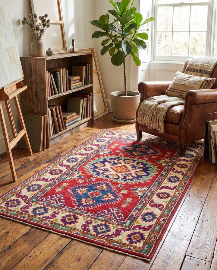 85cm x 130cm Hand Knotted Kazak Rug