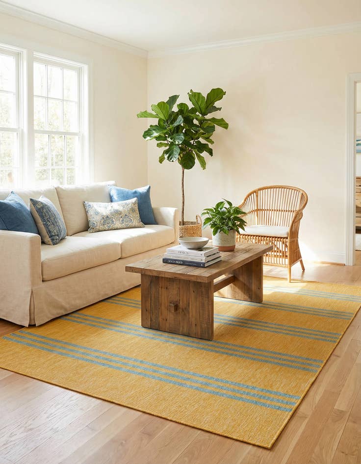 Detail image of 6' x 9' Washable Jill Zarin Anguilla Indoor / Outdoor Rug