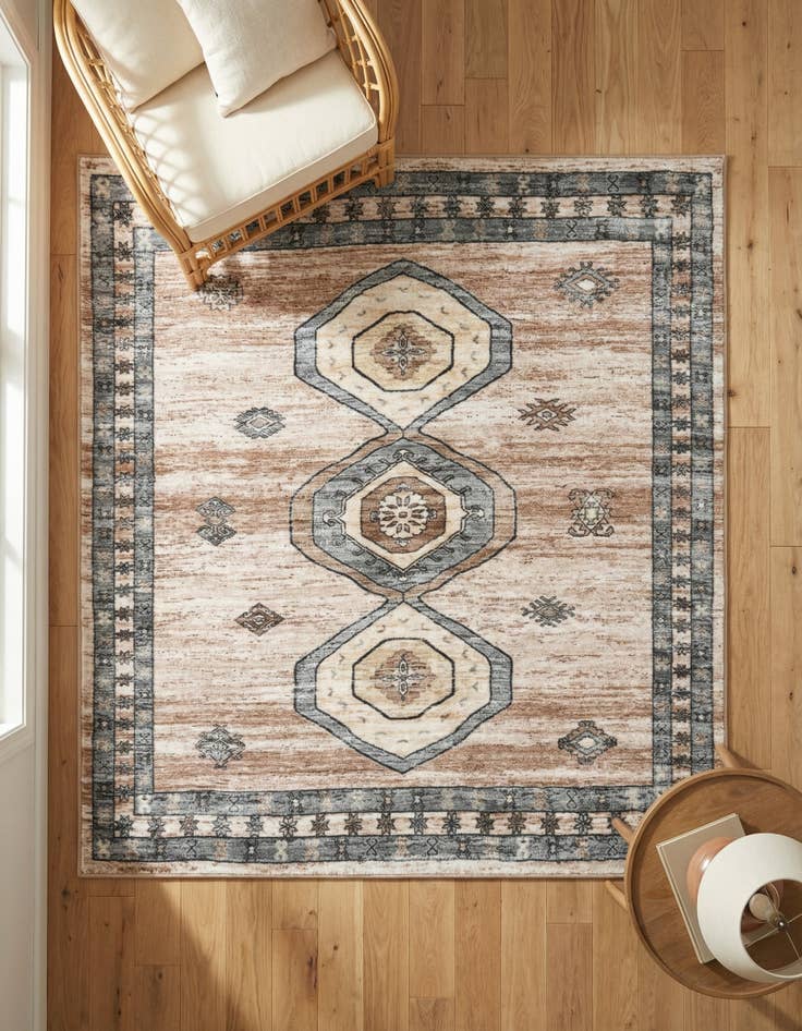 Detail image of 5' 3 x 5' 3 Medina Square Rug