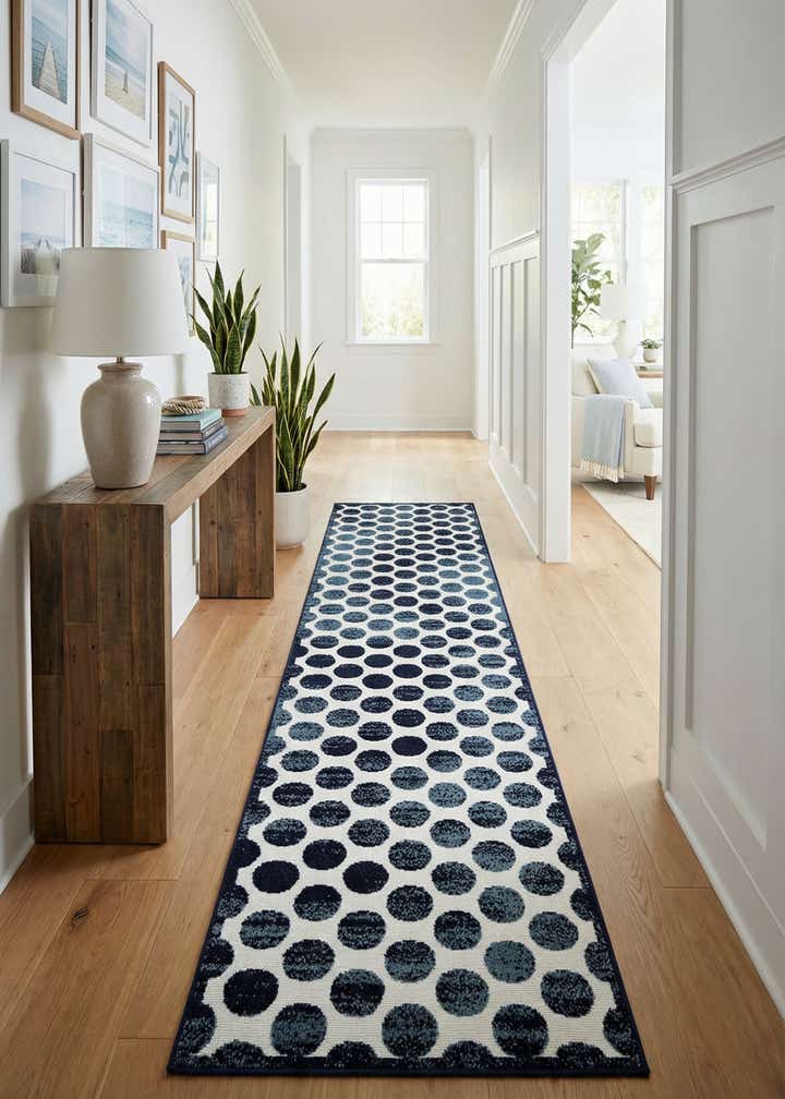 2' 7 x 10' Easy-Clean Sabrina Soto Indoor / Outdoor Runner Rug