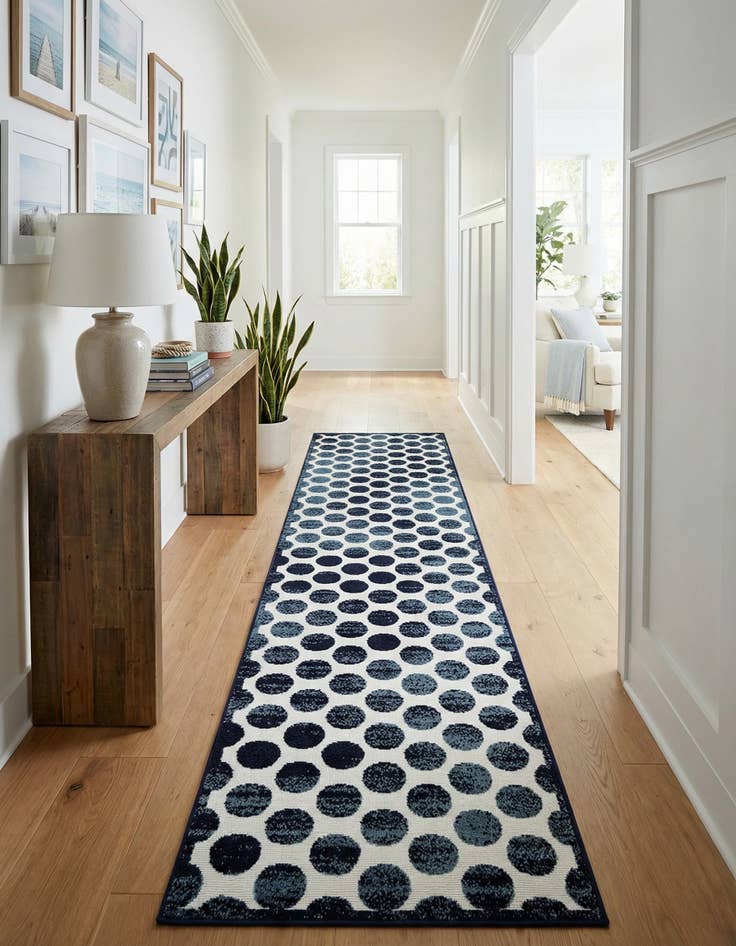 Detail image of 2' 7 x 10' Easy-Clean Sabrina Soto Indoor / Outdoor Runner Rug