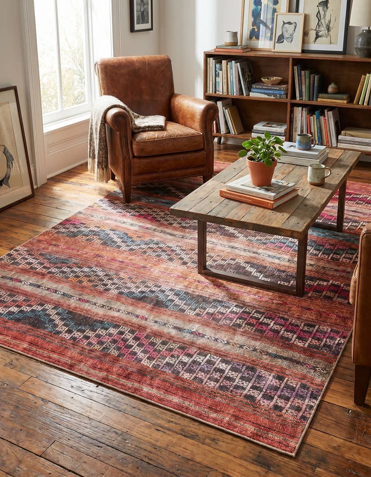 Detail image of 7' 6 x 10' 6 Washable Timeless Rug
