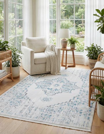 Beige New Vintage Rug