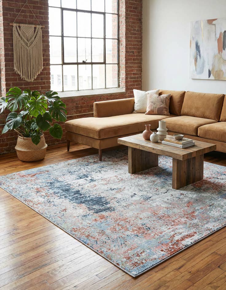 Detail image of 7' 10 x 7' 10 Kamala Washable Square Rug