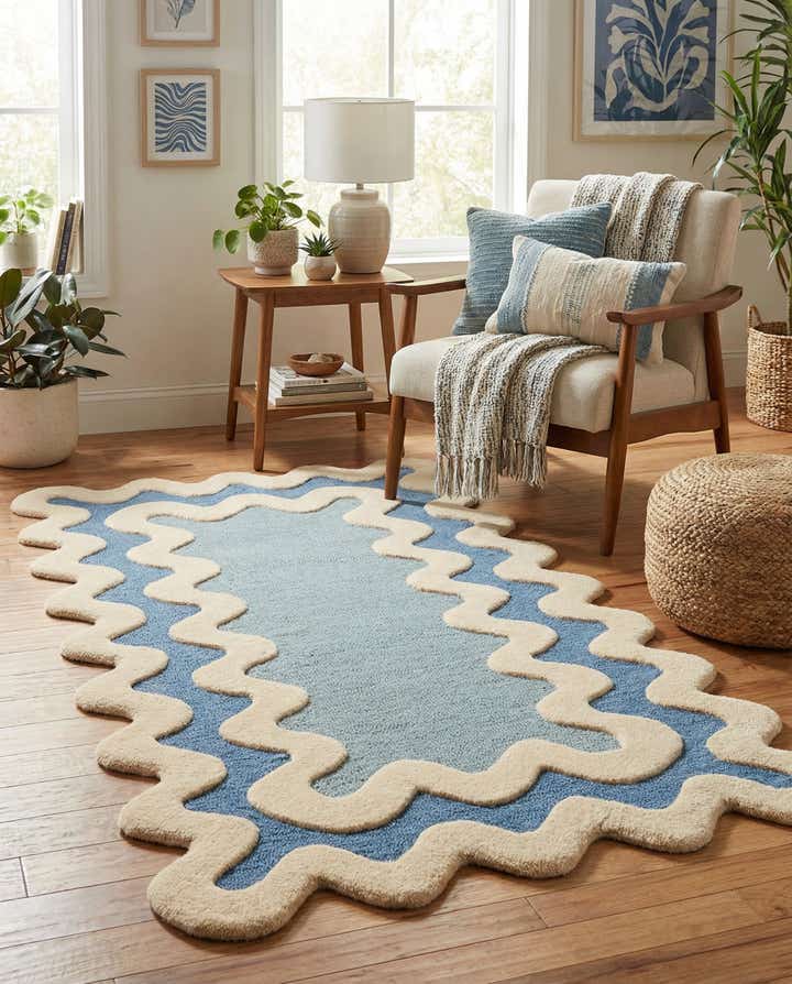 3' 1 x 5' 3 Happy Rugs Wiggles Wool