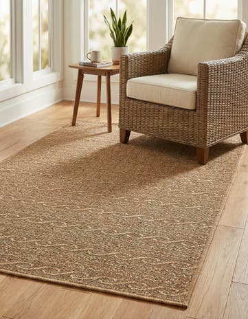 3' 3 x 5' Easy-Clean Modern Indoor / Outdoor Rug