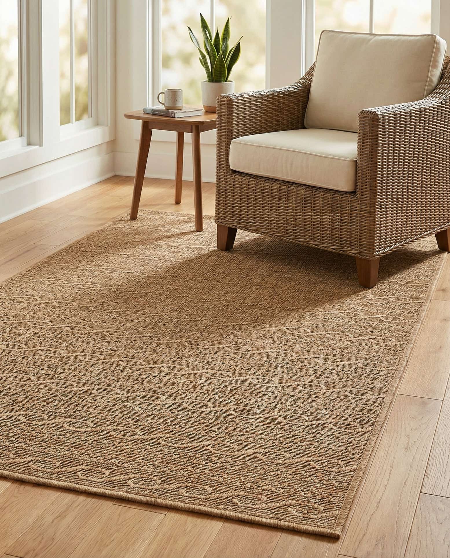 3' 3 x 5' Easy-Clean Modern Indoor / Outdoor Rug