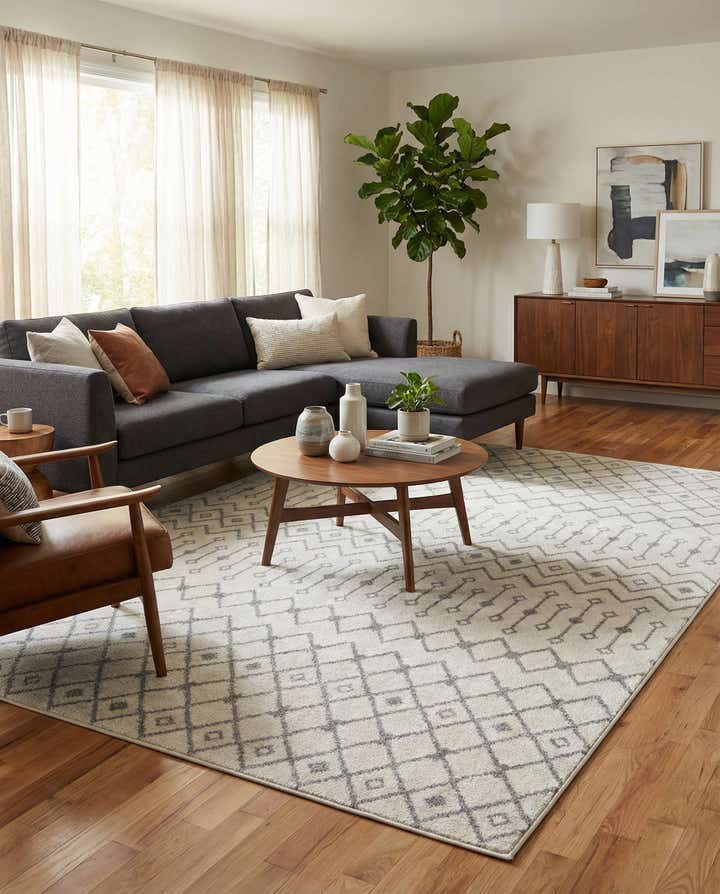 9' x 12' Moroccan Trellis Rug