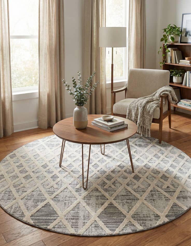 Detail image of 5' 3 x 5' 3 Arlo Round Rug