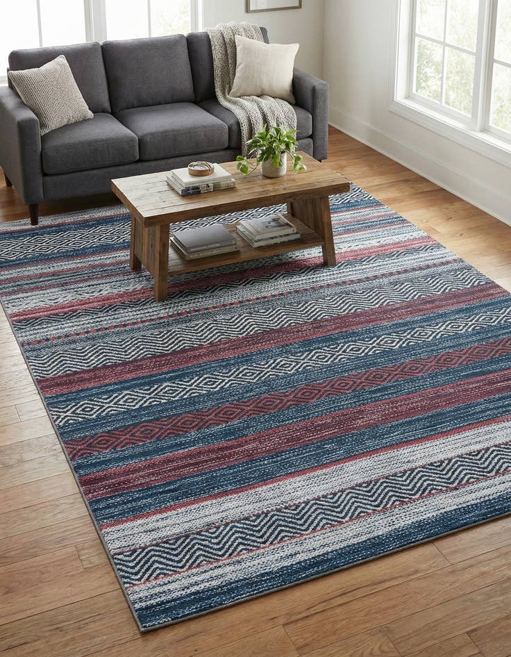 Detail image of 6' x 9'  Washable Yara Rug