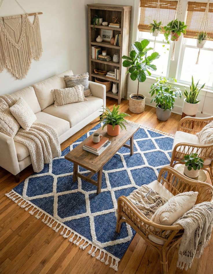 Detail image of 5' 3 x 8' Boho Rug