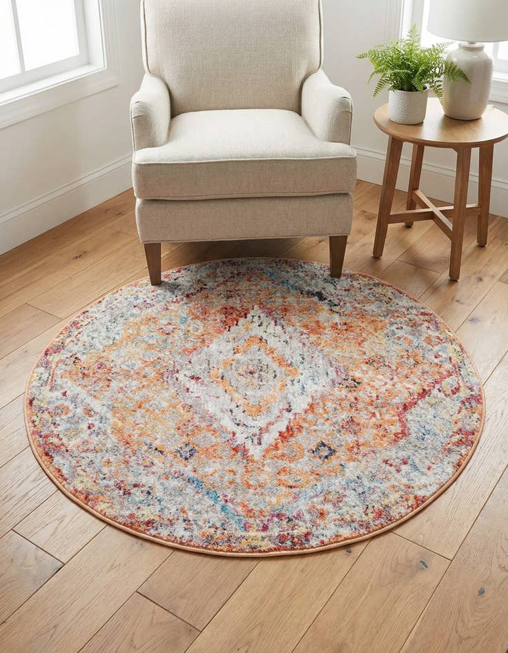 Detail image of 3' 3 x 3' 3 Williamsburg Round Rug