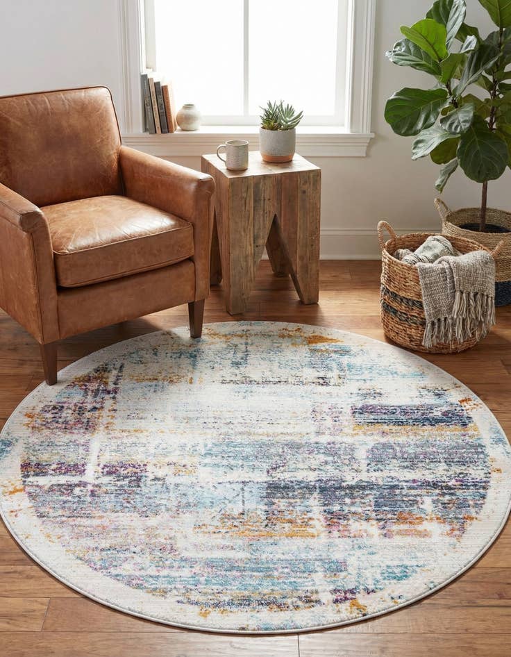 Detail image of 3' 7 x 3' 7 Malibu Round Rug