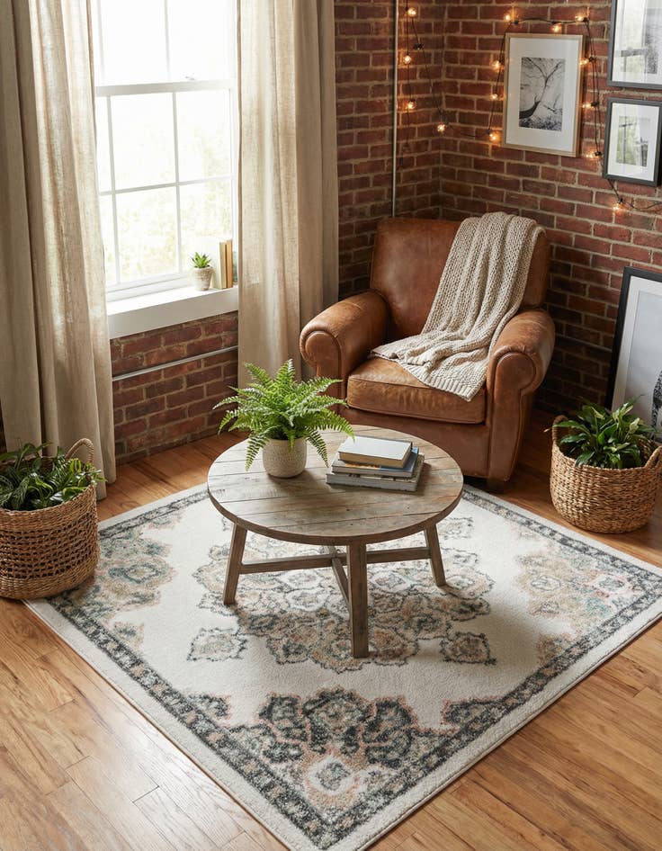 Detail image of 4' x 4' Parker Square Rug