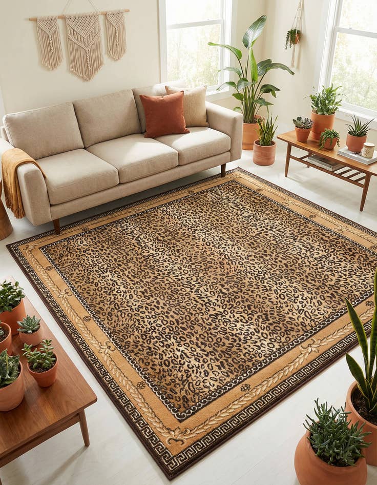 Detail image of 7' 10 x 7' 10 Safari Square Rug