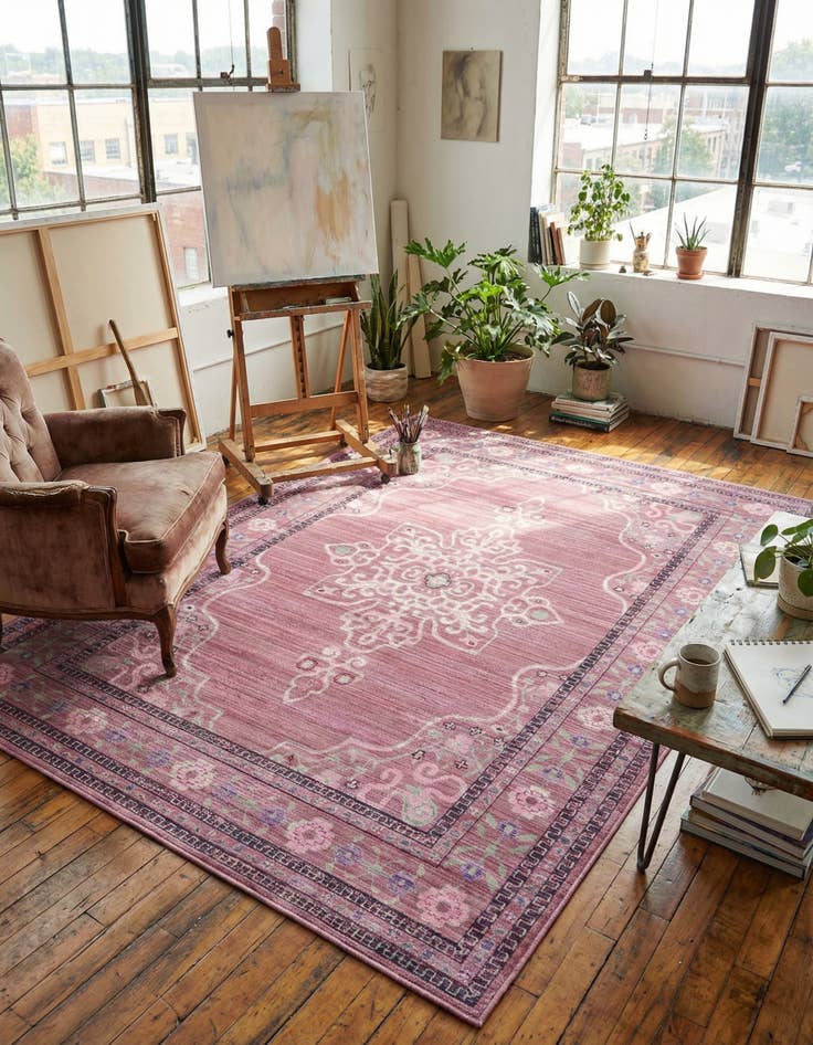 Detail image of 7' x 10' Aqua Rug