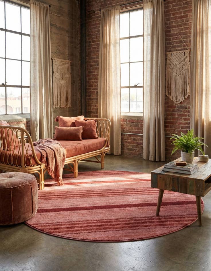 Detail image of  7' 3 x 7' 3 Gemstone Round Rug