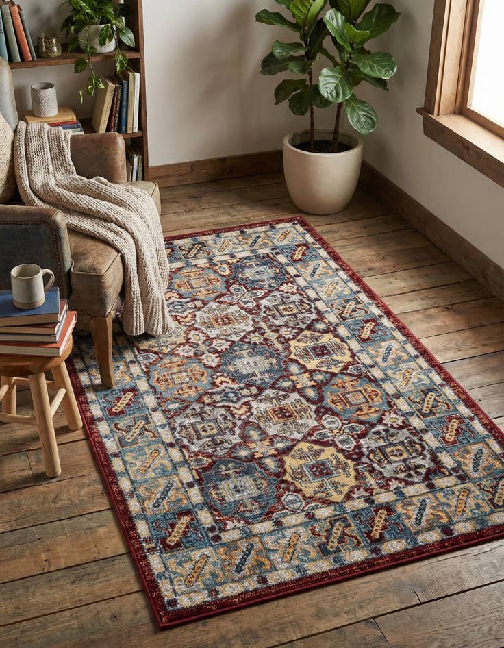 Detail image of 3' 3 x 5' 3 Kamala Washable Rug